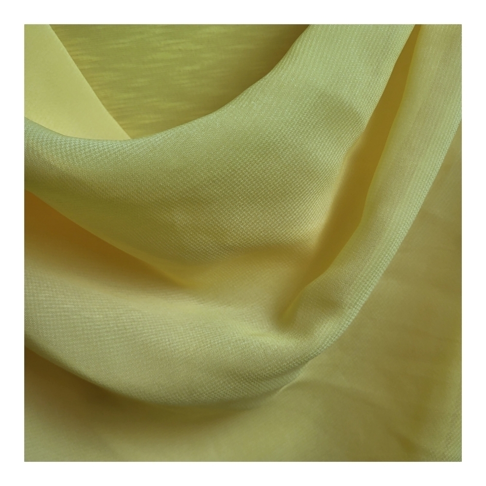 Rafaella Studio, Beautiful Yellow Chiffon Drape Front ,Women's Blouse, Size L - Picture 6 of 7